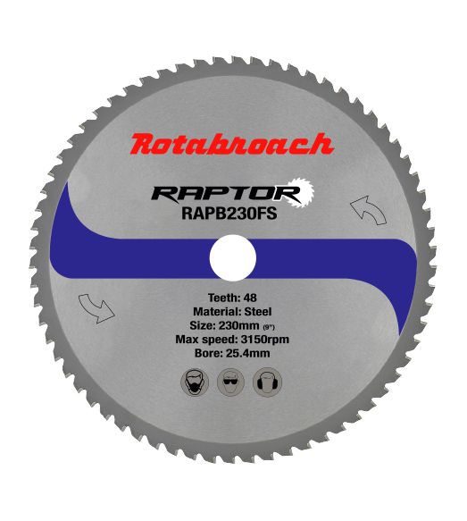 Řezný kotouč Raptor 230mm, Z48, ocel 01108 ROTABROACH