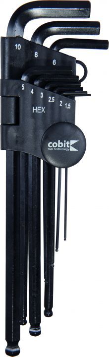 Šestihran sada 9ks černá cobit 01119 COBIT GmbH